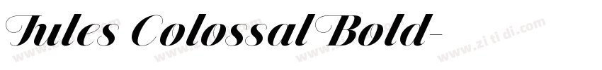 Jules Colossal Bold字体转换